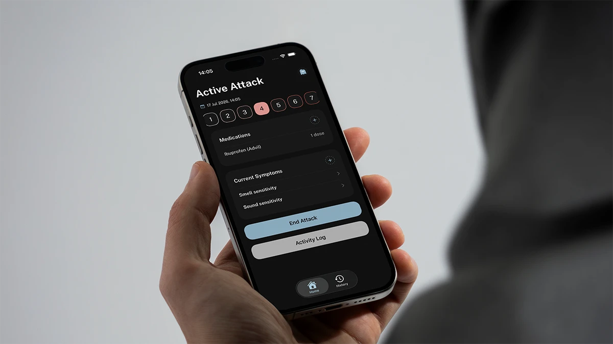 Miggy home screen on iOS
